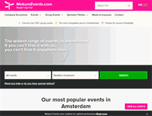 Tablet Screenshot of amsterdam.mokumevents.com